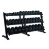 York Barbell Three Tier Tray Dumbbell Rack