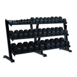 York Barbell Three Tier Tray Dumbbell Rack