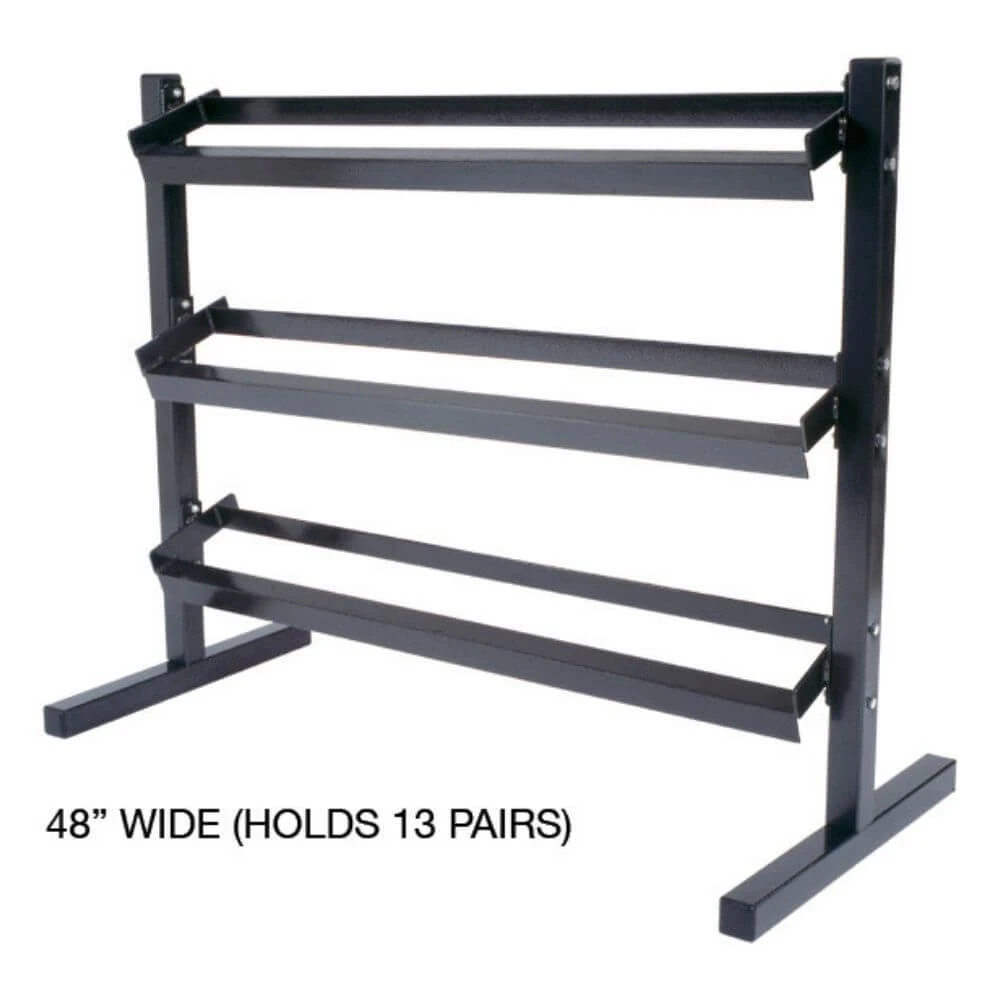 York Barbell 8001 Three Tier Dumbbell Stand 1 York Barbell 8001 Three Tier Dumbbell Stand
