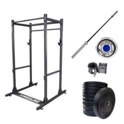 Body Solid Body-Solid Basic Garage Gym Power Rack Package