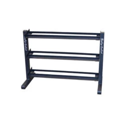 Body Solid Body-Solid 3-Tier Dumbbell Rack GDR363 -Fitness Equipment Sales body solid gdr363b dumbbell rack front view