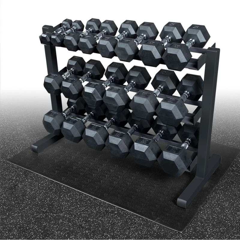 Body Solid Body-Solid Rubber Hex Dumbbell 5-50lb Package 2 Body Solid Body-Solid Rubber Hex Dumbbell 5-50lb Package - Image 2