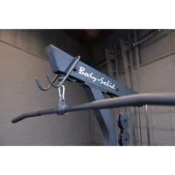 Body Solid Body-Solid Lat Pulldown Low Row GLM85B -Fitness Equipment Sales body solid glm85b lat pulldown machine lat bar close up
