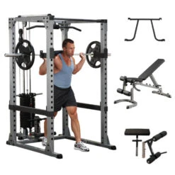 Body Solid Body-Solid Pro Power Rack Gym Package GPR378P4