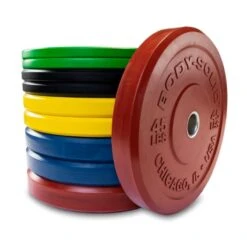 Body Solid Body-Solid 260lb Chicago Extreme Colored Bumper Plate Set OBPXC260