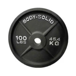Body Solid Body-Solid Cast Iron Olympic Weight Plates OPB -Fitness Equipment Sales body solid opb100 cast iron 100lb plate