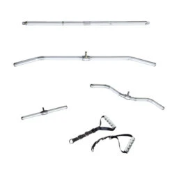 Body-Solid Tools Aluminum Cable Attachment Bundle (6-Piece Set)