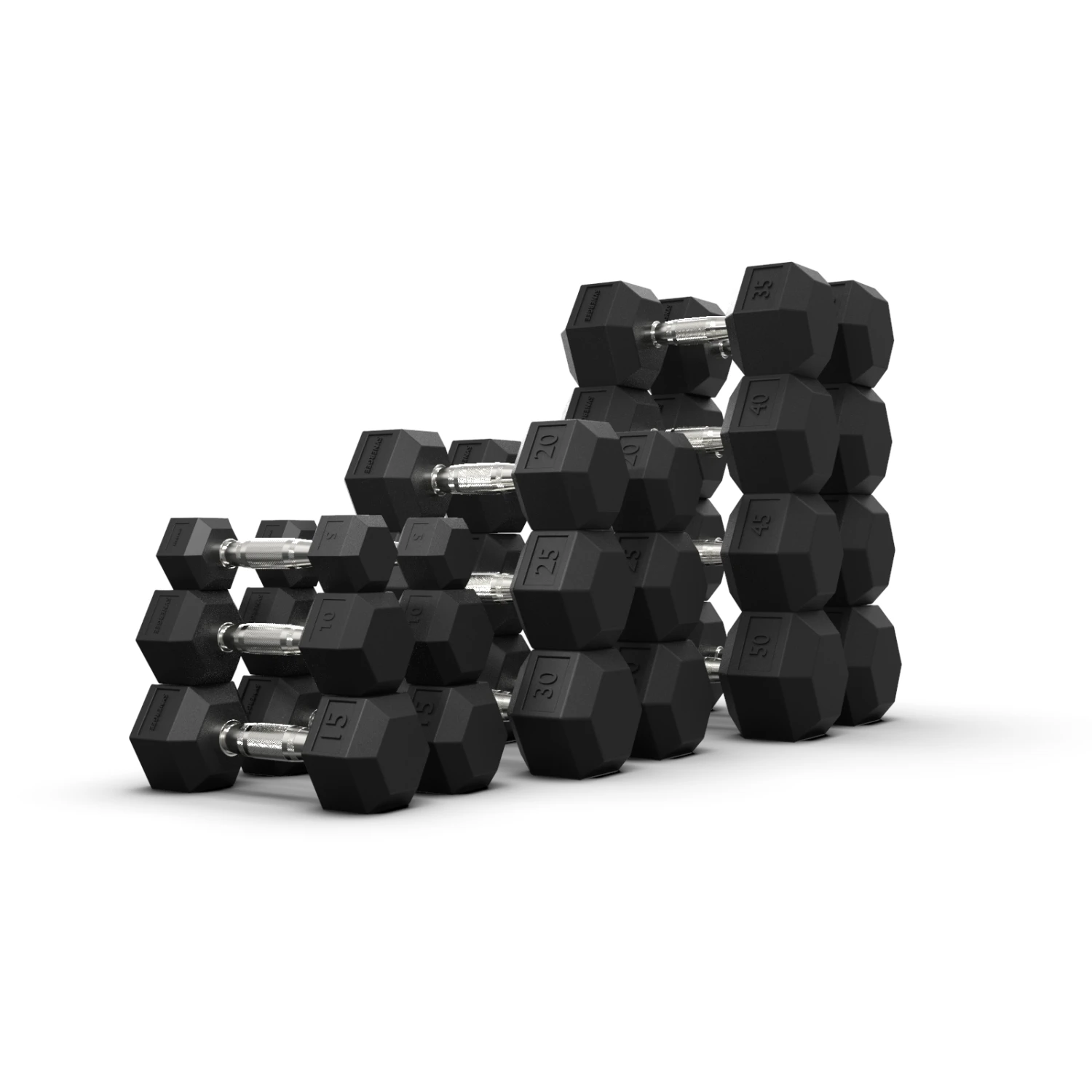 Synergee Rubber Hex Dumbbell Sets 3 Synergee Rubber Hex Dumbbell Sets - Image 3