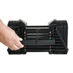 PowerBlock Commercial Pro 50 Adjustable Dumbbell Set -Fitness Equipment Sales powerblock commercial pro 50 selector pin view