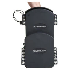 PowerBlock Commercial Pro 50 Adjustable Dumbbell Set -Fitness Equipment Sales powerblock commercial pro 50 side view