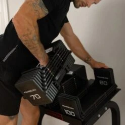 PowerBlock Pro 100 EXP Adjustable Dumbbells 24 PowerBlock Pro 100 EXP Adjustable Dumbbells -Fitness Equipment Sales powerblock pro 100 exp unracked