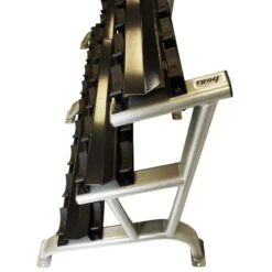 Troy 3-Tier Dumbbell Saddle Rack 5 Troy 3-Tier Dumbbell Saddle Rack -Fitness Equipment Sales troy dr 15 side view of rack