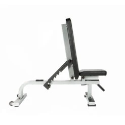 York Barbell STS Flat To Incline Bench 19 York Barbell STS Flat To Incline Bench -Fitness Equipment Sales york sts flat to incline bench side view white