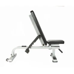 York Barbell STS Flat To Incline Bench 18 York Barbell STS Flat To Incline Bench -Fitness Equipment Sales york sts flat to incline bench side view white incline