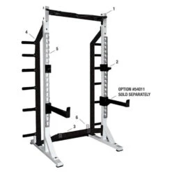 York Barbell STS Half Rack -Fitness Equipment Sales york barbell 54009 half rack Numbered